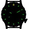 Hazard 4 orologio Heavy Water Diver Titanium Tritium quadrante Arid con grafica verde/giallo 3