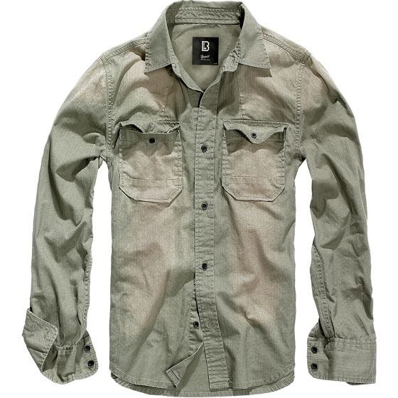 Brandit camicia Hardee Denim in grigio