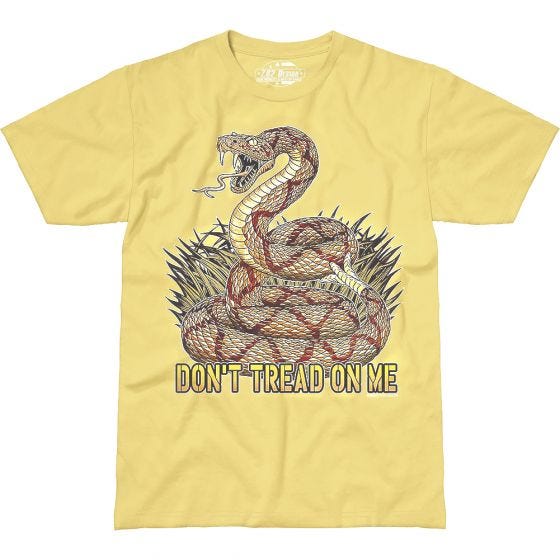 7.62 Design T-Shirt Don't Tread On Me in giallo