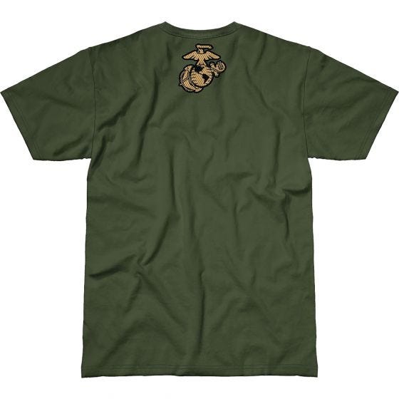 7.62 Design T-Shirt USMC Warriors in Military Green