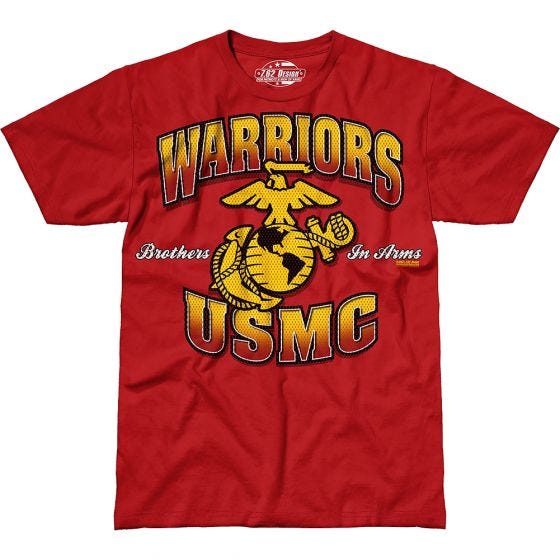 7.62 Design T-Shirt USMC Warriors in Scarlet