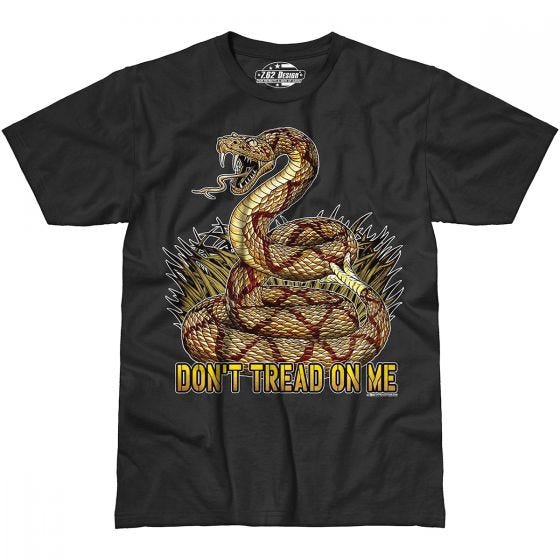 7.62 Design T-Shirt Don't Tread On Me in nero