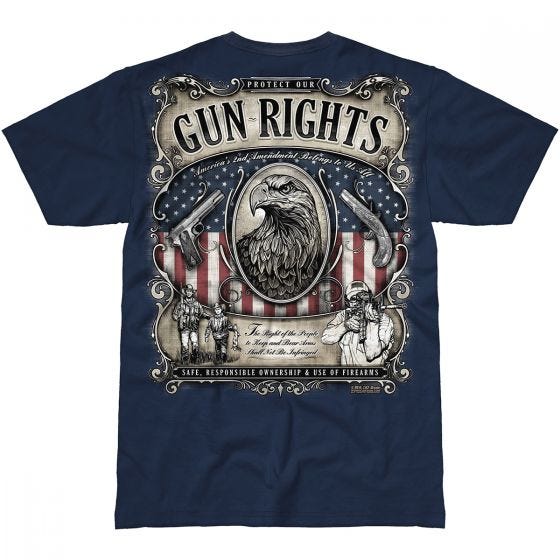 7.62 Design T-Shirt Gun Rights in Navy Blue