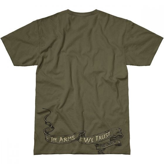 7.62 Design T-Shirt In Arms We Trust in Military Green