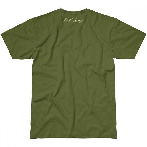 7.62 Design T-Shirt Lightning's Hand in Military Green