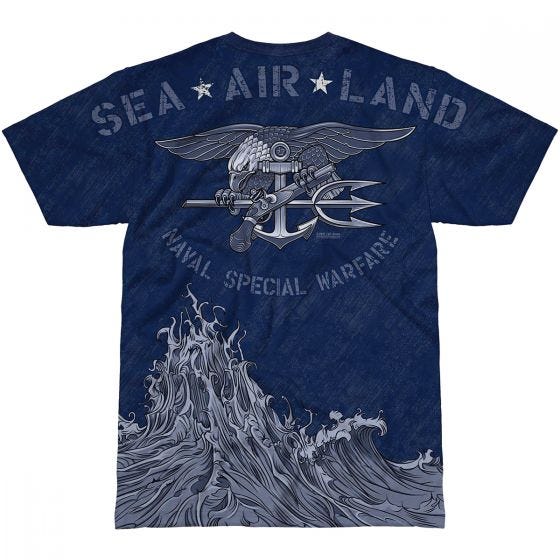 7.62 Design T-Shirt USN Seals Naval Special Warfare in Navy Blue