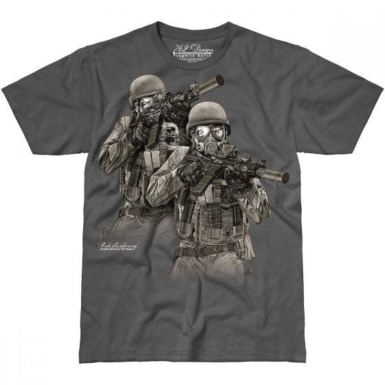 7.62 Design T-Shirt Rude Awakening in Charcoal