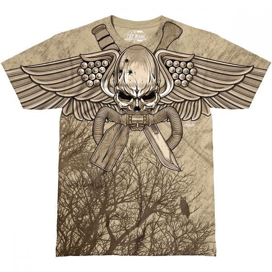 7.62 Design T-Shirt USMC Recon Swift Silent Deadly in Sand