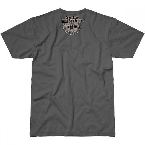 7.62 Design T-Shirt With Your Shield in Charcoal