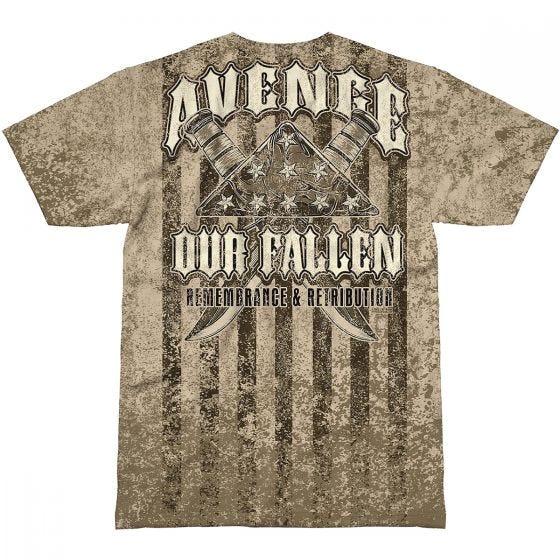 7.62 Design T-Shirt Avenge Our Fallen in Sand