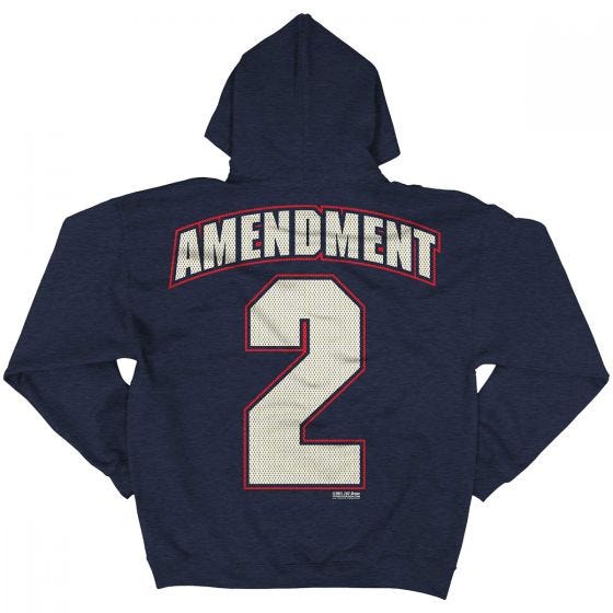 7.62 Design felpa con cappuccio 2nd Amendment Freedom in Navy Heather