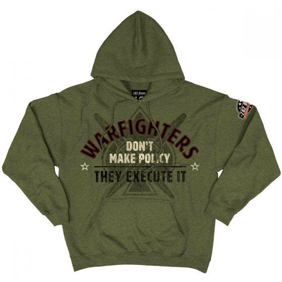 7.62 Design felpa con cappuccio Warfighters in Heather Green