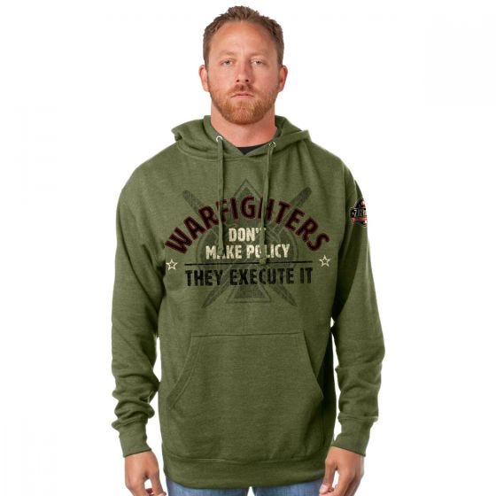 7.62 Design felpa con cappuccio Warfighters in Heather Green