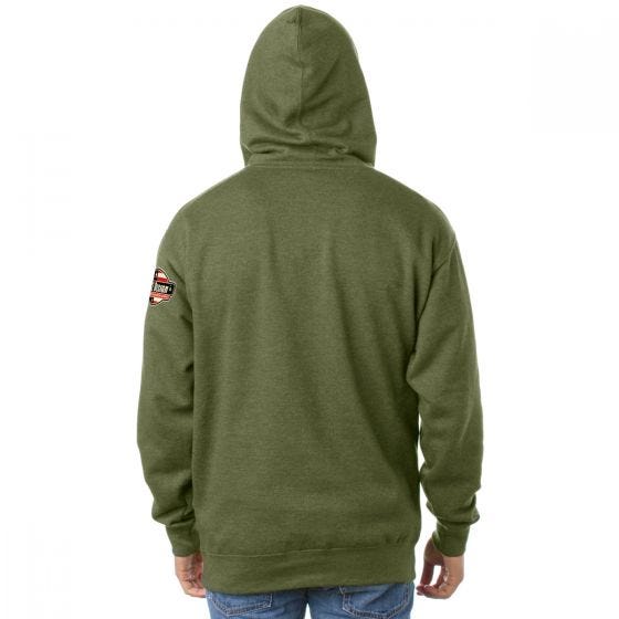 7.62 Design felpa con cappuccio Warfighters in Heather Green