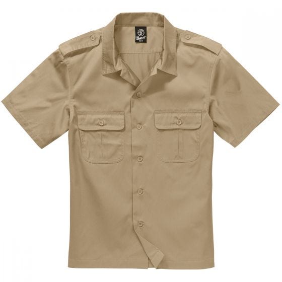 Brandit camicia US a maniche corte in beige