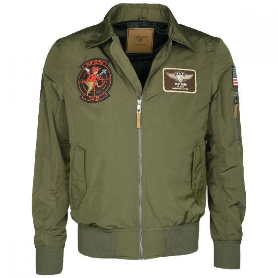 Mil-Tec Top Gun Flight Jacket Hornet Olive Drab