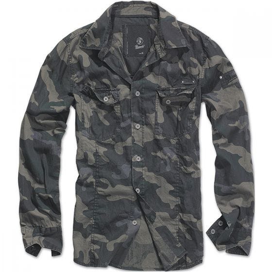 Brandit maglia taglio slim fit in Dark Camo