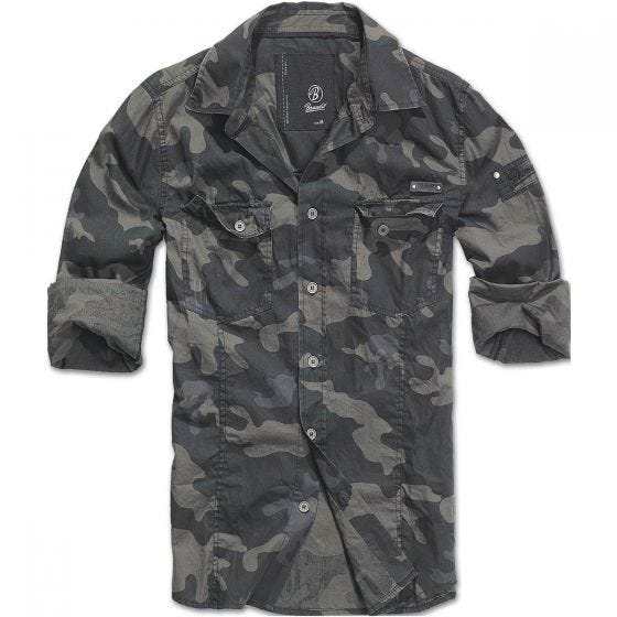 Brandit maglia taglio slim fit in Dark Camo