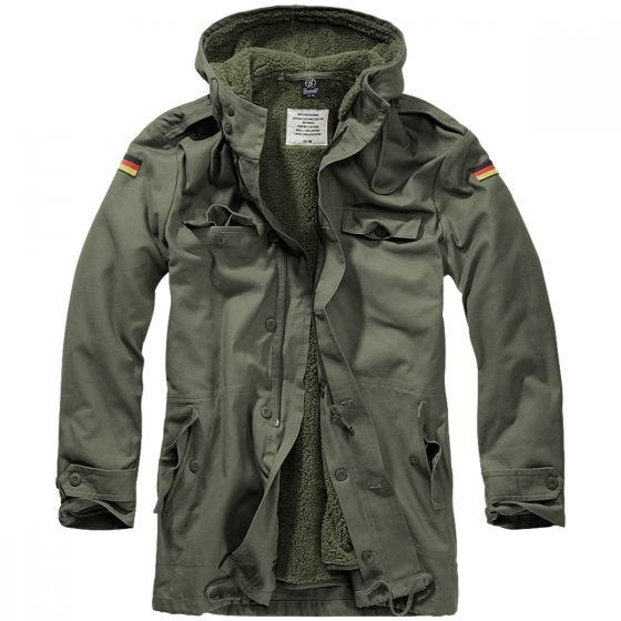 Brandit Parka Flag BW - Oliva