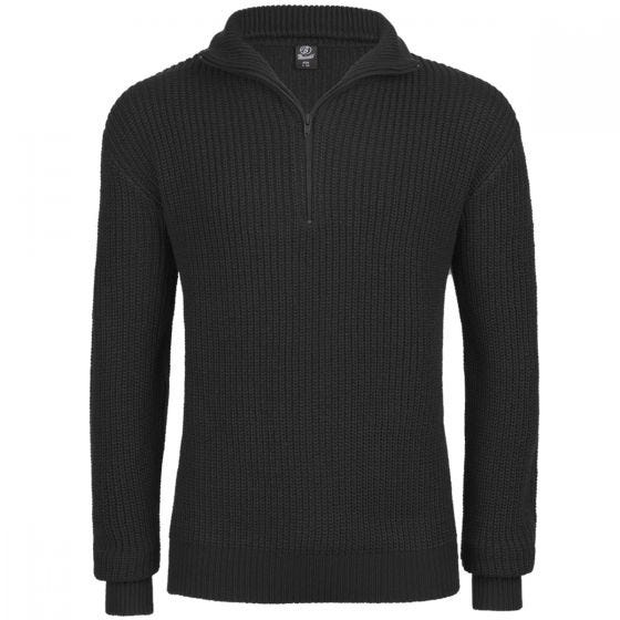 Brandit pullover Marine stile norvegese in nero