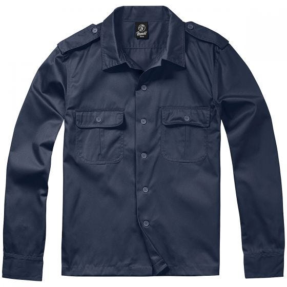 Brandit camicia US a maniche lunghe in Navy