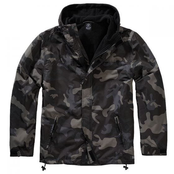 Brandit Giacca antivento con zip - Dark Camo