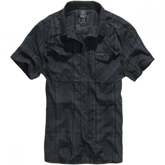 Brandit camicia Roadstar in nero/blu