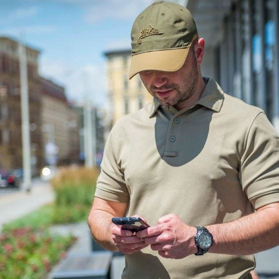 Helikon Logo Cap Polycotton Ripstop Olive Green / Adaptive Green