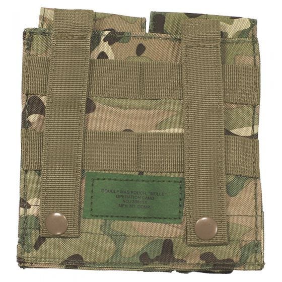 MFH custodia doppia portacaricatore M4/M16 MOLLE in Operation Camo