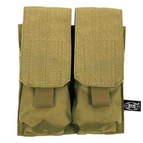 MFH custodia doppia portacaricatore M4/M16 MOLLE in Coyote
