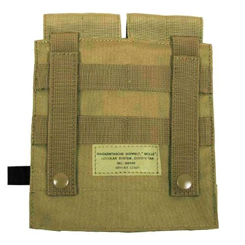 MFH custodia doppia portacaricatore M4/M16 MOLLE in Coyote