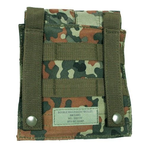 MFH custodia doppia portacaricatore M4/M16 MOLLE in Flecktarn