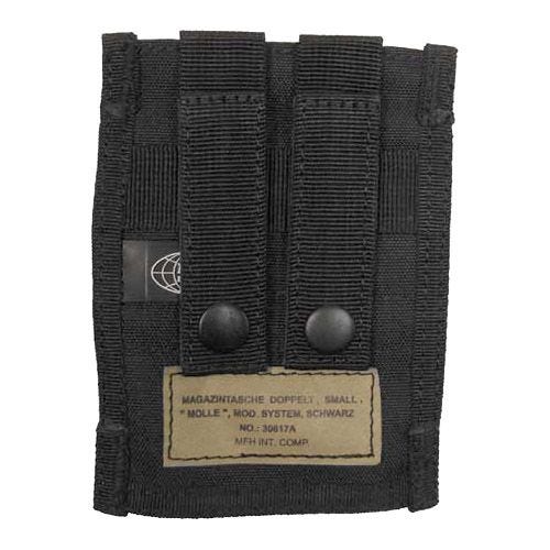 MFH custodia doppia small portacaricatore 9 mm MOLLE in nero