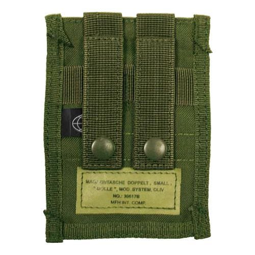 MFH custodia doppia small portacaricatore 9 mm MOLLE in verde oliva