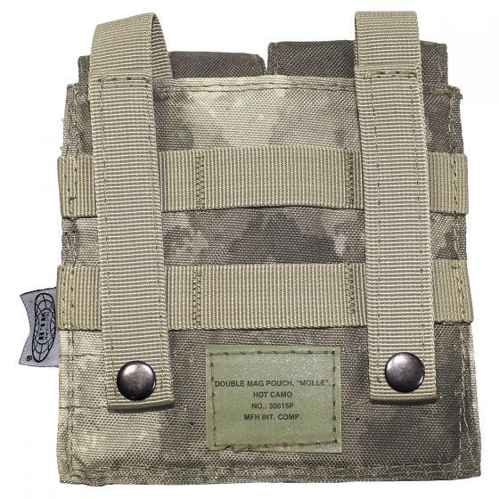 MFH custodia doppia portacaricatore M4/M16 MOLLE in HDT Camo AU