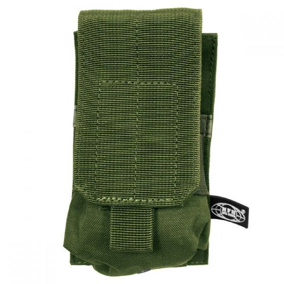 MFH custodia singola portacaricatore M4/M16 con attacco MOLLE in verde oliva