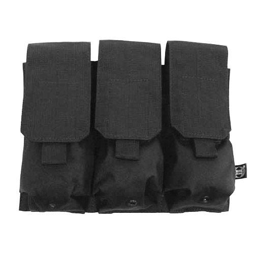 MFH custodia tripla portacaricatore M4/M16 MOLLE in nero