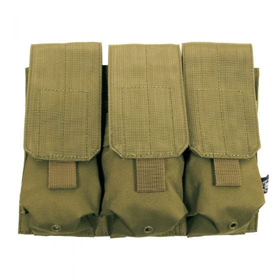 MFH custodia tripla portacaricatore M4/M16 MOLLE in Coyote