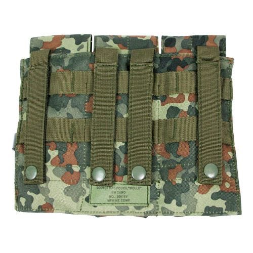 MFH custodia tripla portacaricatore M4/M16 MOLLE in Flecktran