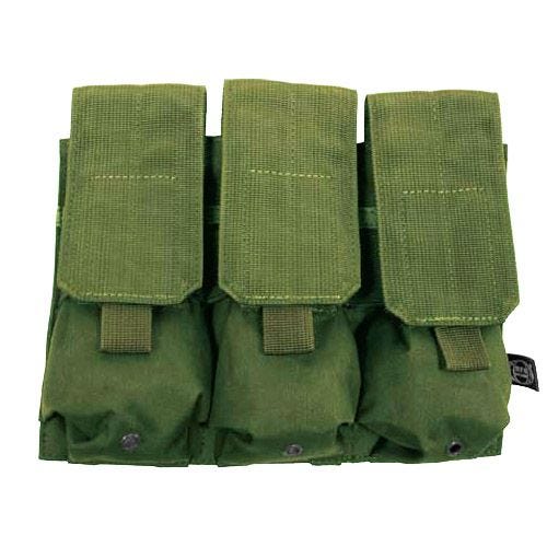 MFH custodia tripla portacaricatore M4/M16 MOLLE in verde oliva