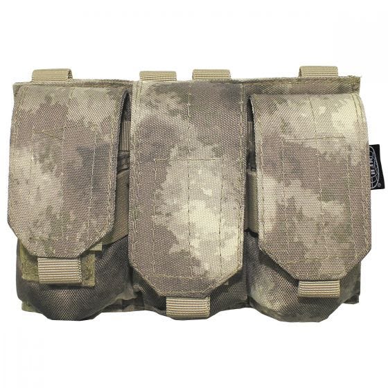 MFH custodia tripla portacaricatore M4/M16 MOLLE in HDT Camo AU