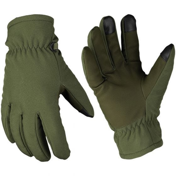 Mil-Tec guanti Softshell Thinsulate in verde oliva