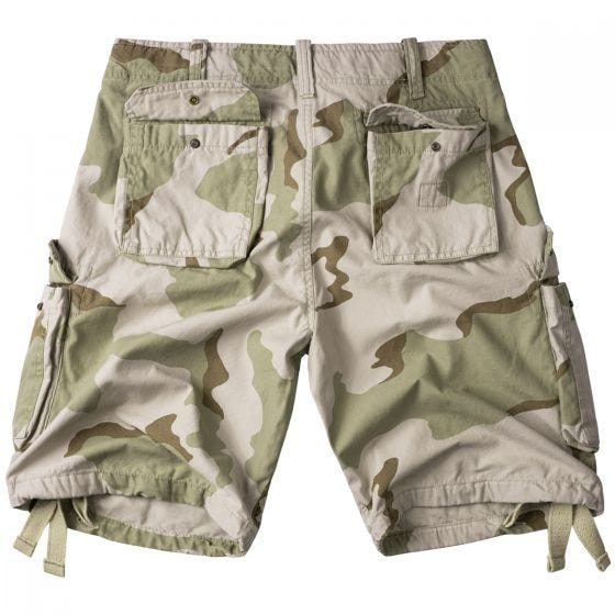 Surplus shorts vintage effetto slavato Airborne in 3-Colour Desert