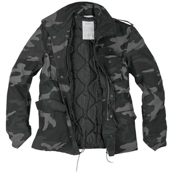 Surplus giacca da campo US M65 in Black Camo