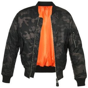 Brandit giacca mimetica MA1 in Dark Camo