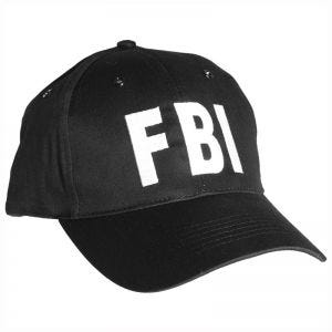 Mil-Tec cappellino da baseball FBI con fascia in plastica in nero