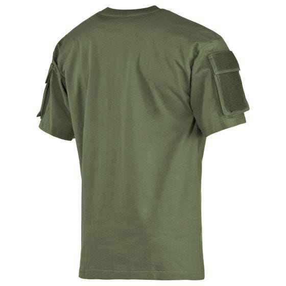 MFH Camicia a maniche corte US Con tasche sulle maniche - OD Green