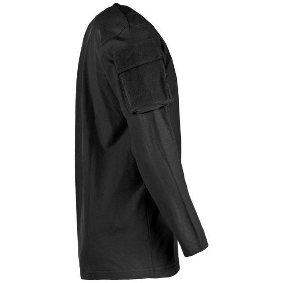 MFH Camicia a maniche lunghe US Con tasche sulle maniche - Nero