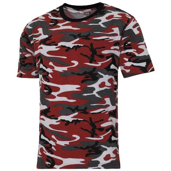 MFH T-shirt US Streetstyle - Red Camo