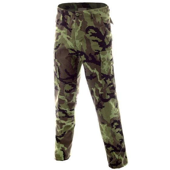 MFH pantaloni BDU da combattimento in Ripstop Czech Woodland